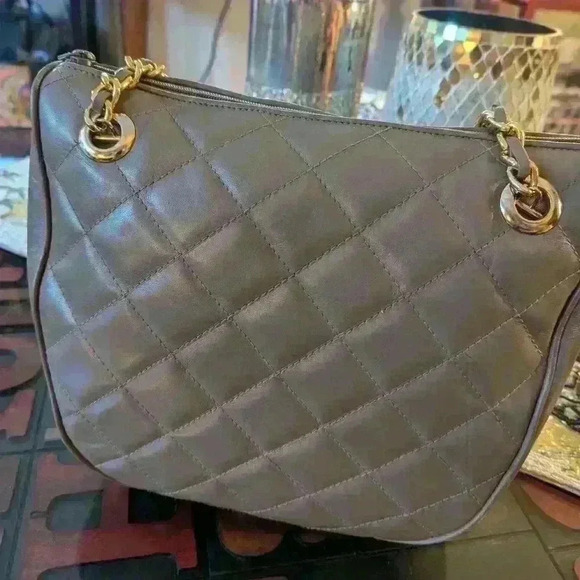 Quilted Leather Gianni Bernini Medium Handbag - Picture 10 of 17